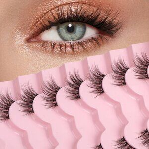 NEW Half Lashes Natural Eyelashes Wispy Lashes Natural Look